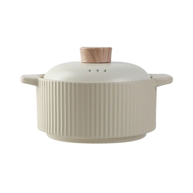 2.6L/3.6L Household Ceramic Casserole High Temperature Resistant Kitchen Soup Pot Multifunctional Cooking Pots