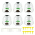 thumbnail image 1 of Reusable Garden Plastic Frost Plant Cloche Dome Protective Seedling Covers Outdoor, 1 of 9