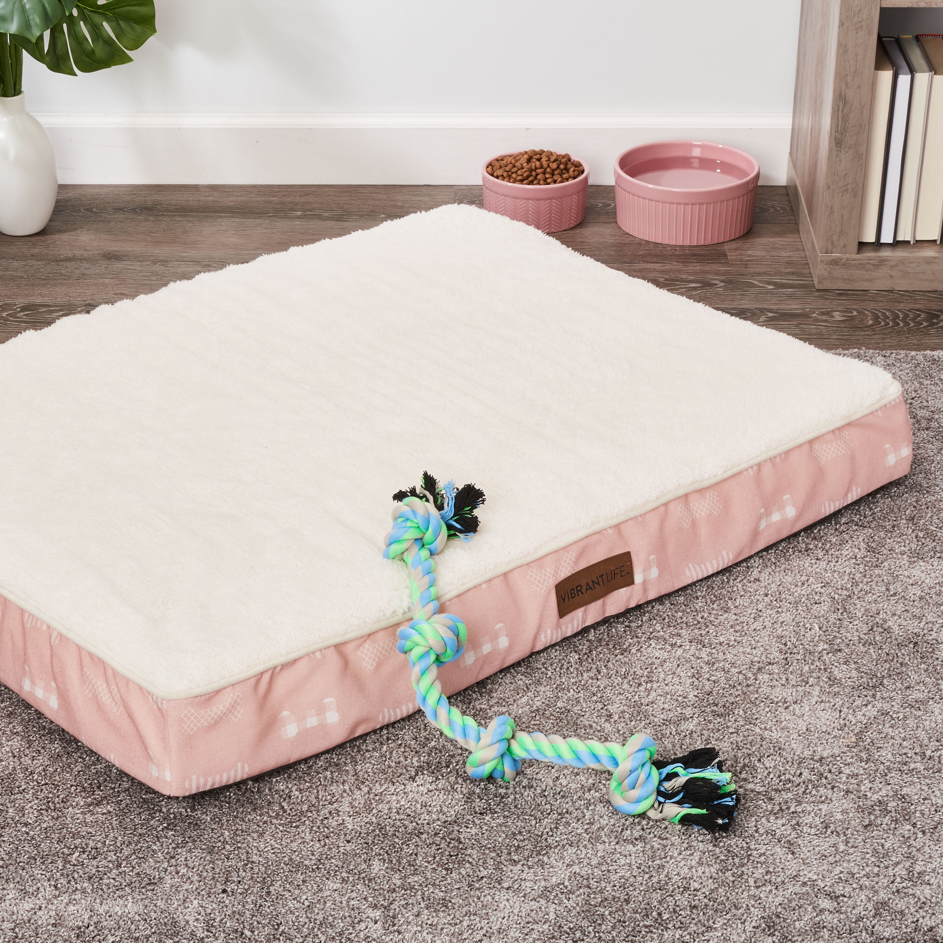 Vibrant Life Therapeutic Pet Dog Bed 40x30 Walmart best-dog-crates