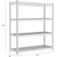 thumbnail image 3 of Pemberly Row Riveted Metal Wire Deck Shelving 4-Shelf Unit 18D x 36W x 60H Black, 3 of 13