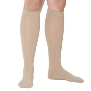 Mediven Plus 20-30 mmHg Calf Petite Beaded Silicon Top Band CT Beige VI - Ankle 11.5-12.5 inches