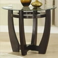 thumbnail image 2 of Coaster Company 3-Piece Occasional Table Set with Glass Tops, Cappuccino, 2 of 3