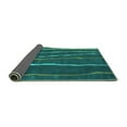 thumbnail image 2 of Ahgly Company Indoor Rectangle Abstract Turquoise Blue Contemporary Area Rugs, 4' x 6', 2 of 4