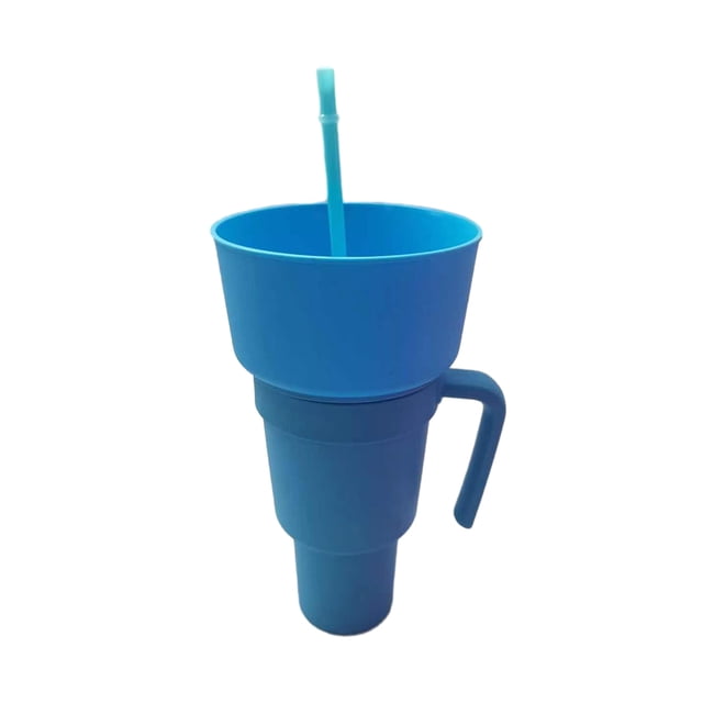 Toystoory Taza de cola clásica ABS para un sorbo nostálgico de refresco favorito y se puede combinar con cualquier color se puede empaquetar Barra de herramientas Azul (color sólido) 901-1000ml
