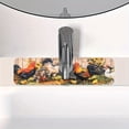 thumbnail image 6 of Farmyard Rooster Faucet Mats for Kitchen Sink Splash Guard & Drying Mat 14.96*5.51inch（38*14cm) - Quick-Dry, Non-Slip Natural Rubber,  Fit for Kitchen & Bathroom Sinks, Ideal Housewarming Gift, 6 of 8