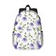 thumbnail image 1 of Easygdp Purple Chicory Mochila Ligera de 15 Pulgadas para Estudiantes, Mochila Cómoda para la Escuela y Viajes, Correas Ajustables, 1 of 6