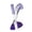 Purple, variant on 2-in-1 Glitter & Matte Colored Mascara,Dual End Long Lasting Curling Mascara,Waterproof Volumizing Lash Defining Makeup for Party Festival Daily Use(Red 10g)