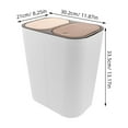 thumbnail image 2 of LEORX Kitchen Dual Bin Trash Container with Lid for Home Recycling and Food Waste, 2 of 8