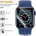 thumbnail image 6 of CIRUTVAL 3 pack Film For HD Clear Film Screen Protector Compatible with Apple Watch 49mm 45mm 41mm 44mm 40mm 42mm 38mm (Not  tempered Glass)  iWatch Apple watch series 8 7 SE 6 5 4 3 2 1, 6 of 9