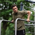 thumbnail image 6 of Men's 3 Pack Workout Shirts Dry Fit Moisture Wicking Short Sleeve Mesh Athletic T-Shirts with Hoods, 6 of 8