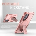 thumbnail image 3 of Dswteny Phone Case for Samsung Galaxy A16 5G/4G Compatible with Magsafe Tempered Glass Screen Protector Cell Cover Stand Rugged Shockproof Heavy Duty Magnetic Protective A 16 16A SM-A166U Women Pink, 3 of 7
