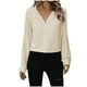 thumbnail image 2 of Tops de encaje para mujer,Blusa informal de encaje con cuello en V y manga larga para mujer, de poliéster, ligera, para uso diario, sopatenor, 2 of 8