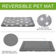 thumbnail image 3 of Fancy Dog Bed Mat  Pet Bed Pad Reversible (Cool &amp; Warm)  Machine Washable Crate Pad  Pet Sleeping Mat for Small to XXX-Large Dogs  Grey  Star Pattern, 3 of 6