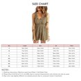 thumbnail image 3 of V Neck Short Romper, Wide Legs Women Summer Short Romper Comfortable Wear For Shopping, 3 of 4