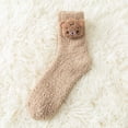 thumbnail image 2 of Cute Fuzzy Socks for Women Winter Fluffy Cozy Plush Slipper Socks Casual Home Sleeping Socks, 2 of 2