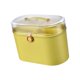 thumbnail image 2 of Organizador de almacenamiento para el hogar, caja organizadora con tapa y asa, dos compartimentos Amarillo, 2 of 9
