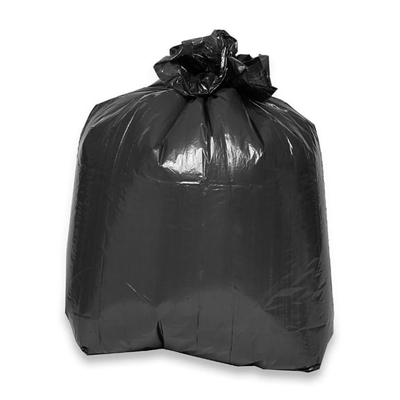 Genuine Joe Low Density Liners - Medium Size - 33 gal - 33" Width x 39" Length x 0.60 mil (15 Micron) Thickness - Low Density - Brown, Black - 60/Carton | Bundle of 5