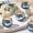 Blue, variant on Round Votive Candle Holders, Glass Votives Set of 12