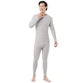 thumbnail image 3 of Fruit of the Loom Men's Thermal Waffle Crew Top, 3-Pack, Sizes S-5XL, 3 of 27
