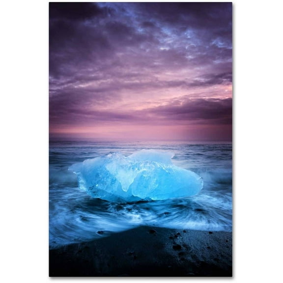 Trademark Fine Art 'Ice at Sunset' Canvas Art by Philippe Sainte-Laudy