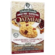 Glutenfreeda - Instant Oatmeal with Flax 6 Packets Cranberry Cinnamon - 10.1 oz.