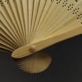 thumbnail image 3 of Chinese-Style Silk Small Fan Single-Sided Silk Blank Folding Fan Handmade Gift, 3 of 8