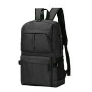 Hesxuno Business Backpack Multilayer Leisure Laptop Bag Succinct Large Capacity Backpack