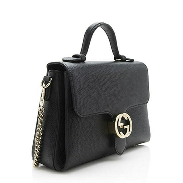 Gucci - Women's Powder Leather Large Interlocking G Crossbody Chain Bag 510306 5806 Shoulder Bag