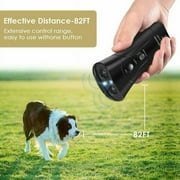 Fznkrag Ultrasonic Dog Training Repeller with Flashlight, Black