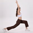 thumbnail image 4 of Women's High Waist Lounge Pants Wide Leg Yoga Sweatpants Loose Casual Pockets Drawstring Workout Joggers Pants, 4 of 7