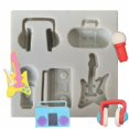 thumbnail image 3 of Cake Pans Molds The New Radio Models Silicone Molds - Guitar-shaped Ca, 3 of 3