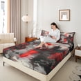 thumbnail image 4 of Manfei Red Cherry Blossoms Full Size Sheets, Tokyo Mount Fuji Lake Bed Sheets, Teens Kids Adult Men Women Sheet Sets, Microfiber Bedroom Decor, 4-Piece, 4 of 7