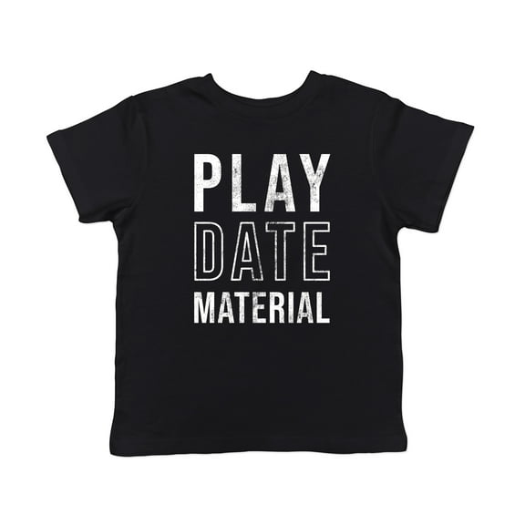 Toddler Play Date Material T Shirt Funny Children Playing Joke Tee for Kids