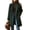 Dark Green, variant on Women's Winter Notched Collar Plaid Wool Trench Coat Button Down Mid Long Overcoat Outerwear Camel M