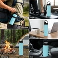 thumbnail image 5 of Boyun Daj  25oz   Water Bottle with Handle, 304 Stainless Steel Double Wall Vacuum, Leak Proof Wide Mouth Sports Bottle, BPA Free, Keep Hot & Cold,Light blue, 5 of 6