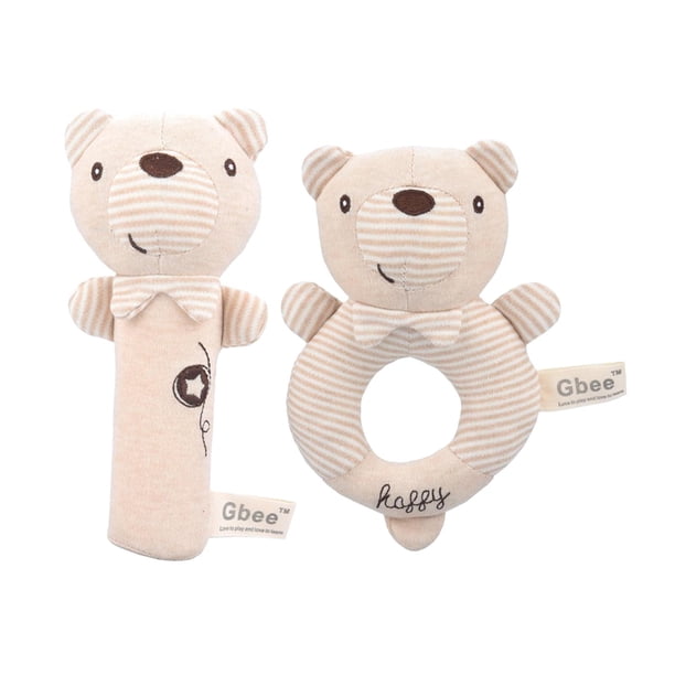 2 uds., sonajeros infantiles con forma de Animal, anillos de sonajero para Soportar perfke Agitador de sonajeros