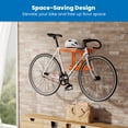thumbnail image 4 of Mount-It! Wheels Up Series Bike Wall Mount with Shelf and Hooks, 4 of 9