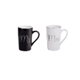 thumbnail image 1 of Juego De Tazas Para Parejas Regalo De Boda De Moda blanco negro, 1 of 5