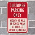 thumbnail image 4 of Customer Parking Only Sign, 4 of 6