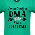 thumbnail image 4 of Inktastic I'm Not Only a Oma I'm a Great Oma with Flowers Women's V-Neck T-Shirt, 4 of 5