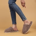 thumbnail image 6 of Taqqpue Women’s Soft Curly Slippers Under 10 Solid Color Memory Foam Lightweight House Shoes Fall Winter Keep Warm Cozy Fuzzy Slipper with Polar Fleece Lining, 6 of 8