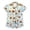 00@Light Blue1154, variant on Elegyee Girls Halloween Pumpkin Pajamas Cute Button Down Shirt Shorts, Size 5-6