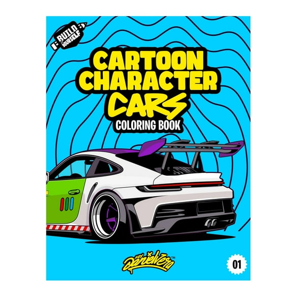 100 Modified Cars Coloring Sketchbook Automotive Adventure With 100 Coloring Pages For Kids & Teens Ages 6 18 Toys