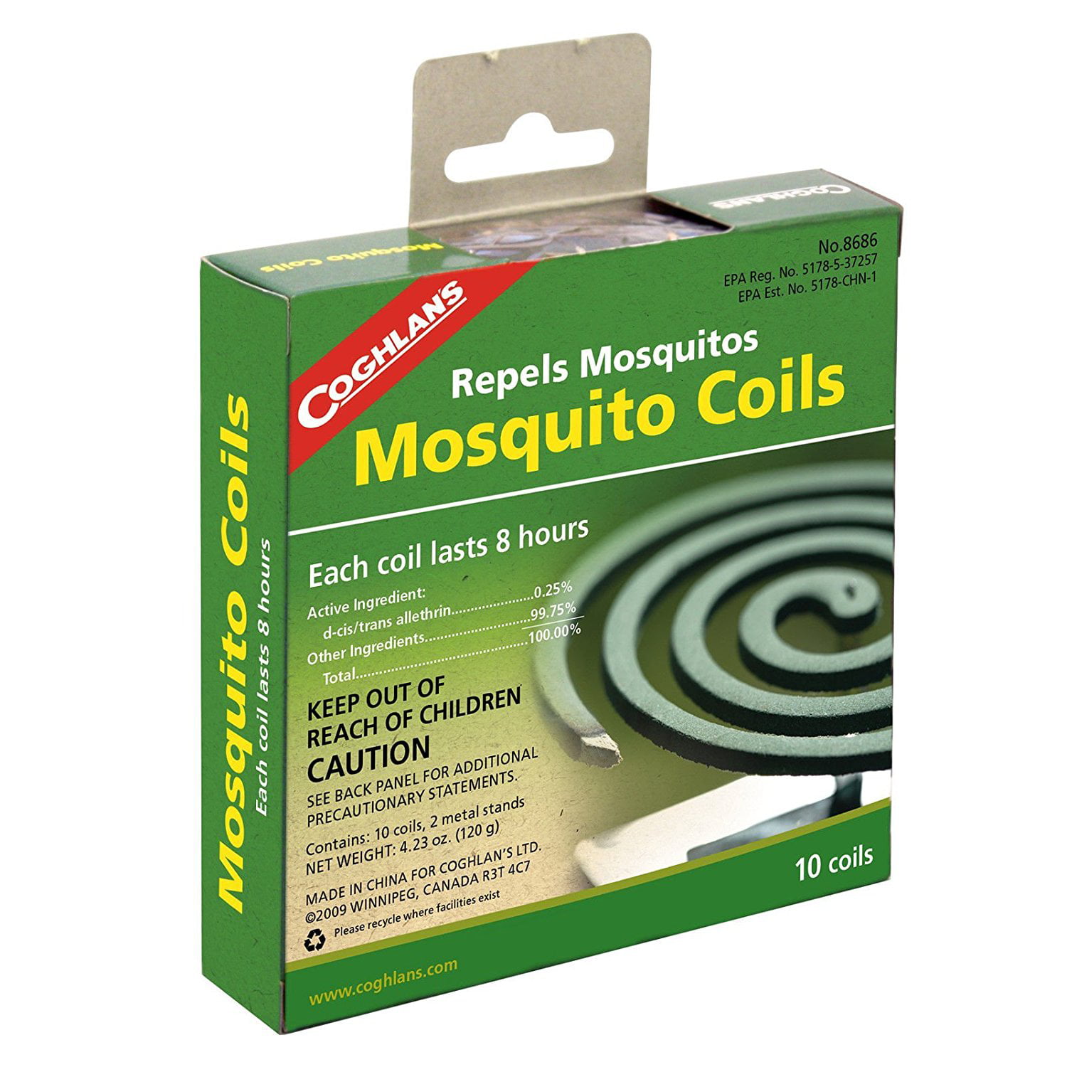 10 Coils & 2 Stands Mosquito Coils Insect Repellent Burner for Camping 