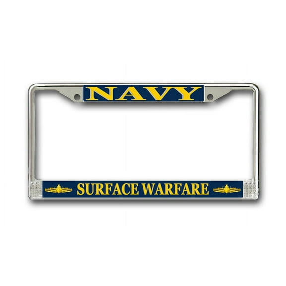 U.S. Navy Surface Warfare Officer License Plate Frame
