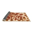 thumbnail image 2 of Ahgly Company Indoor Rectangle Abstract Orange Modern Area Rugs, 2' x 5', 2 of 4
