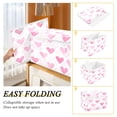 thumbnail image 2 of Yayeee Collapsible Cube Storage Bin with Lid Fabric Closet Decorative Basket with Handles, Geometric Love, 2 of 7