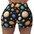 thumbnail image 2 of Fotbe Planets In Deep Space Shorts Sin Costuras – Shorts Deportivos de Cintura Alta para Mujer, Elásticos para Gimnasio, Yoga, Running o Ciclismo-Medium, 2 of 8