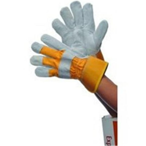 Major Gloves Gants en Cuir d'Épaule Standard & Sécurité 30-8800Y - Grand, Pack de 6