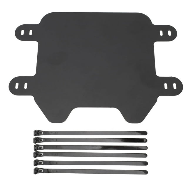 Motorcycle Front Number Plate, Perfect Fit High Toughness Easy To Install Matte Black License Plate ABS for Light Bee Light S X